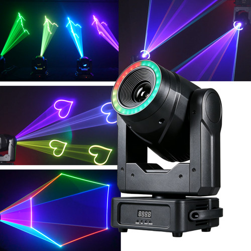 Luce laser testa mobile - rgb, 5w